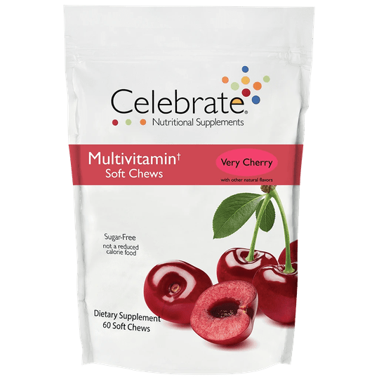 Celebrate Sugar-Free Multivitamin Soft Chew - Available in 4 Flavors!