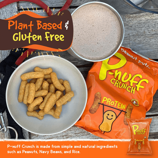 Baked Peanut Puff Snack by P-Nuff Crunch - Classic Roasted Peanut