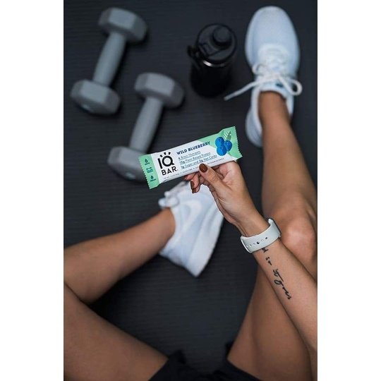 IQBar Vegan and Keto Protein Bars - Wild Blueberry
