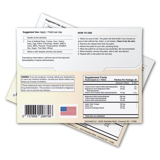 Keto BHB Plus Patch by PatchAid