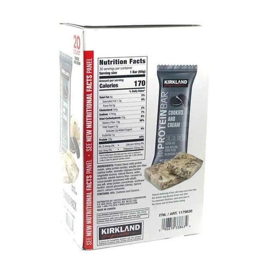 Kirkland Signature Protein Bars - Cookies and Cream