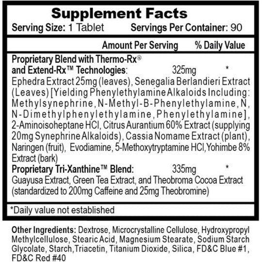 Hi Tech Pharma Lipodrene Hardcore® 90 Tabs
