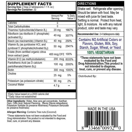 Liquid B-Vitamin Complex (Tangerine Orange Flavor) by BariatricPal
