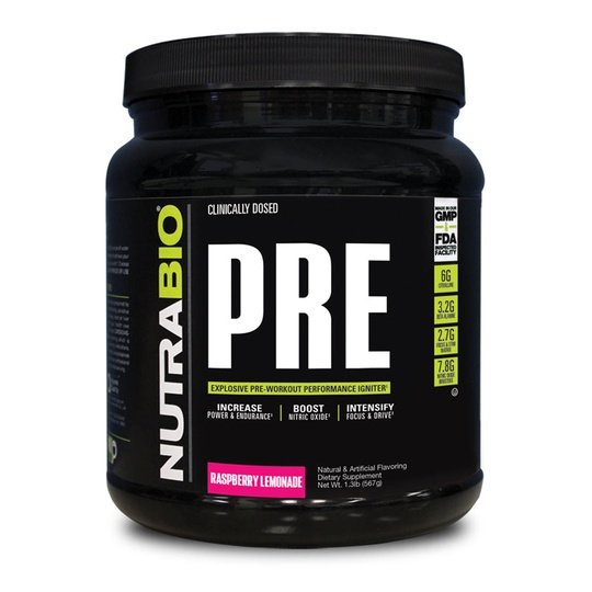 NutraBio Pre (Regular and Stim Free)