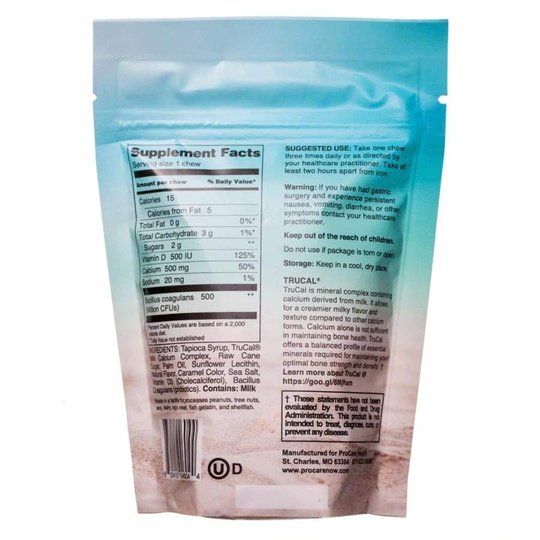 ProCare Health Calcium Soft Chew 500mg - Sea Salted Caramel