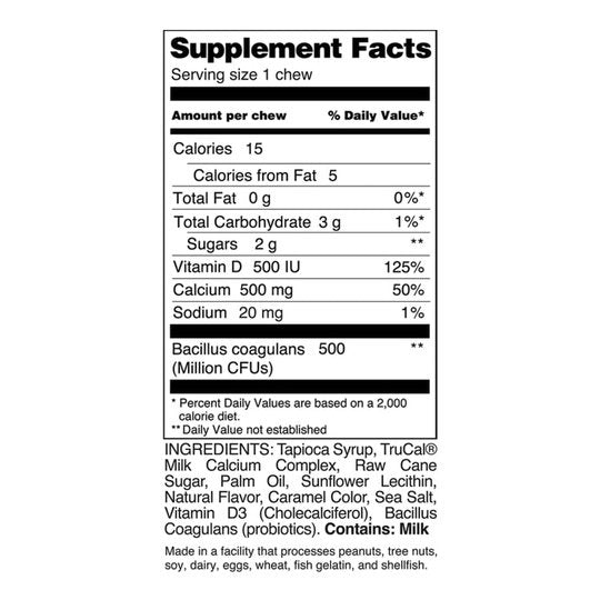 ProCare Health Calcium Soft Chew 500mg - Sea Salted Caramel