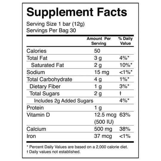 ProCare Health Dark Chocolate Calcium Bars