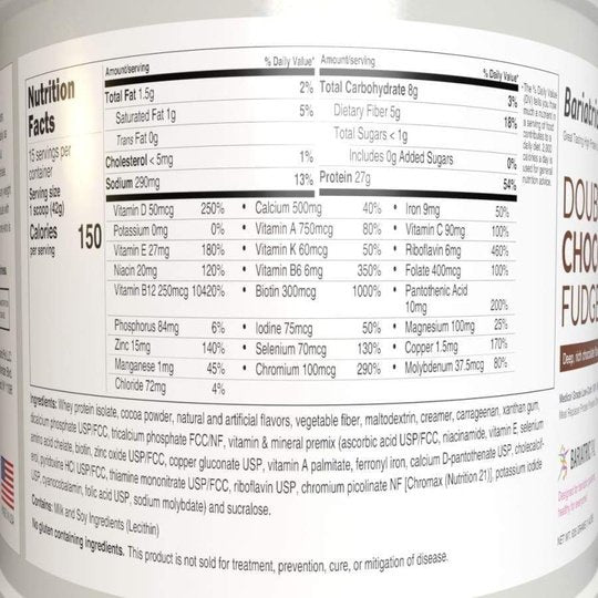 Protein ONE™ Complete Meal Replacement with Multivitamin, Calcium & Iron by BariatricPal - Variety Pack (15 Serving Tubs)