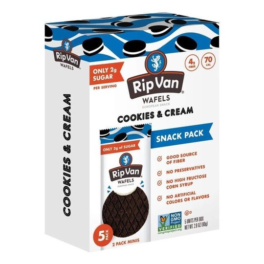 Rip Van Wafels - Cookies and Cream (Low-Sugar)
