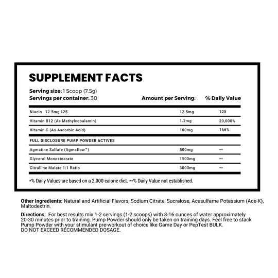 MAN Sports Pump Powder
