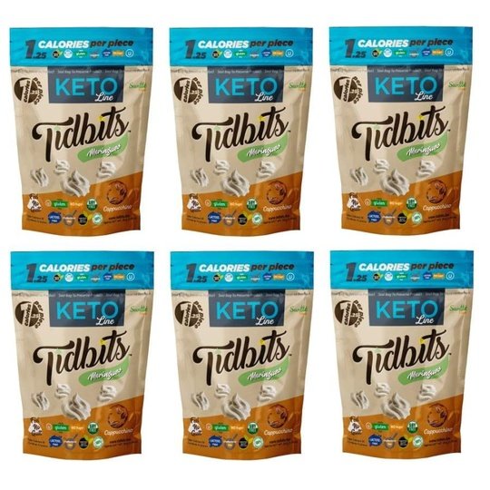Tidbits "KETO" Sugar-Free Meringue Cookies by Santte Foods - Cappuccino