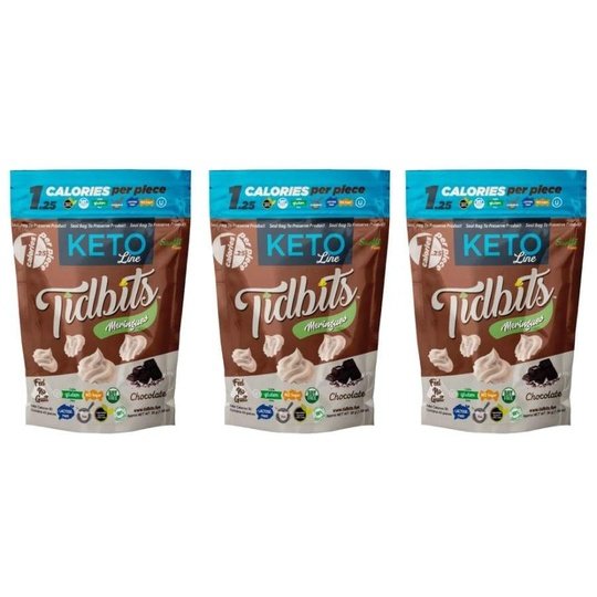 Tidbits "KETO" Sugar-Free Meringue Cookies by Santte Foods - Chocolate