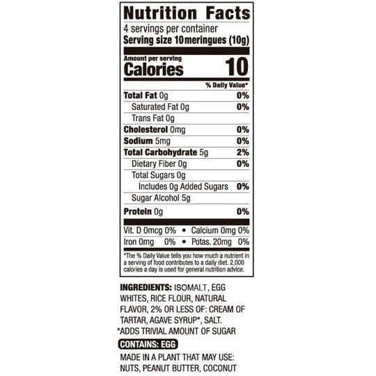 Tidbits "KETO" Sugar-Free Meringue Cookies by Santte Foods - Chocolate