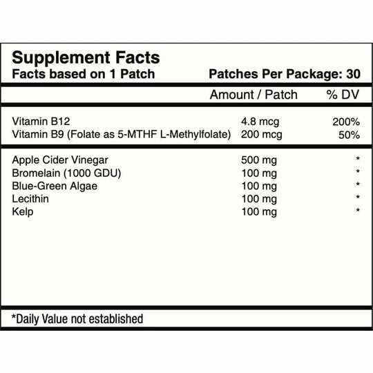Turbo Weight Loss Vitamin Patch Pack by PatchAid