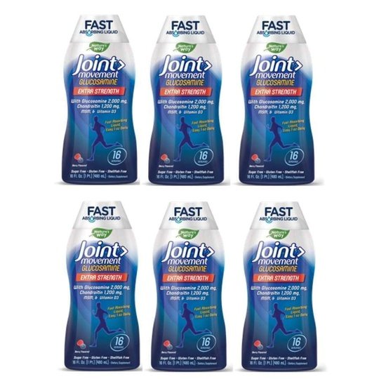 Joint Movement Glucosamine and Chondroitin Liquid by Natures Way - Berry Flavor
