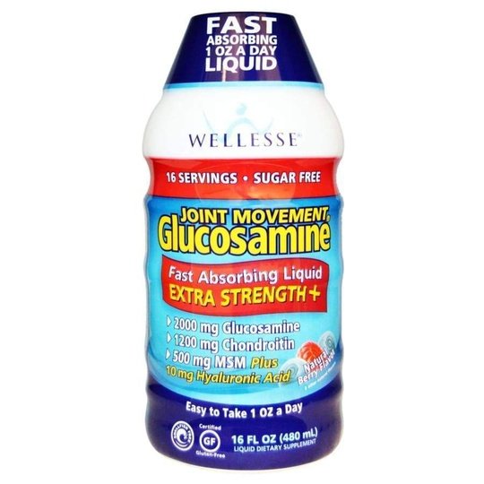 Joint Movement Glucosamine and Chondroitin Liquid by Natures Way - Berry Flavor