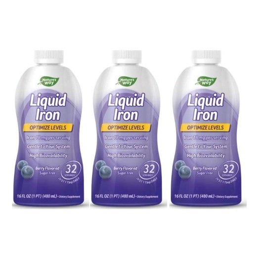 Liquid Iron (18mg) by Natures Way - Berry Flavor